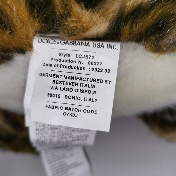 Dolce & Gabbana Leopard Mascot Soft Toy - Picture 8 of 16